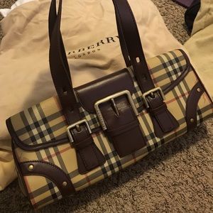 Authentic Burberry Haymarket Handbag